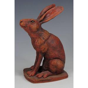 Sculpture de lapin rustique modèle décoratif noël Halloween nouvel an vacances déco solide lapin Statue et objet prix bon marché - Product Image 1