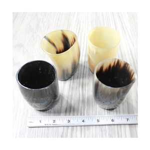 Verre à boire en corne polie de qualité supérieure, parfait pour la bière, l'eau, le jus, style viking, beau verre en corne de buffle - Product Image 6