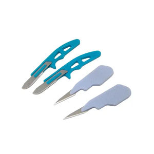 Bisturí Quirúrgico de Acero Inoxidable Esterilizado ORIENTMED para Dermaplaning, Hoja 10r, Instrumento Clase I, Mango de ABS, Manual, 5 Años - Product Image 1