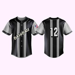 Maillots de baseball et vêtements de softball avec logo personnalisé OEM Uniforme Nom de l'équipe et sans sublimation Chemises de baseball imprimées Vêtements de sport - Product Image 6