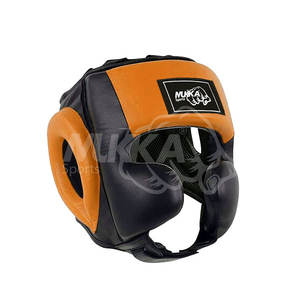 Protector de cabeza de boxeo de cuero profesional de alta calidad superventas para entrenamiento de MMA al por mayor - Product Image 3