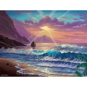 Azulejo de pared Jeff Wilkie Tropical Art Seascape Accent & Decor - Product Image 1