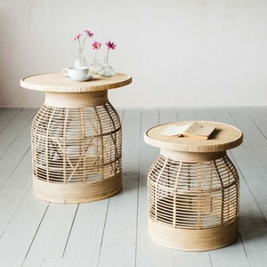 Table d'appoint en rotin naturel de haute qualité et au design moderne, fabriquée au Vietnam, pour meubles de maison ou de salon - Product Image 4