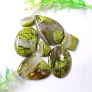อัญมณีโอปอลอัญมณีสีเขียวธรรมชาติทำด้วยมือของ100% โอปอลสีเขียวที่น่าตื่นตาตื่นใจ - Product Image 4