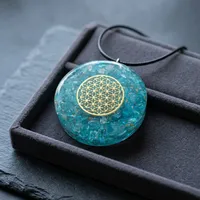 Pendentif Orgone en Agate Pierre Naturelle Feng Shui Fait Main, Collier Énergétique de Guérison en Cristal – Fournisseur et Fabricant en Gros