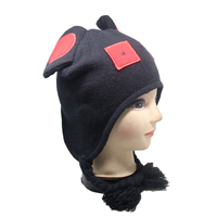Nuevo Diseño Personalizado, Gorro de Punto Acrílico 100% para Adultos Unisex, Cálido para Invierno, con Bordado 3D de Ratón de Dibujos Animados