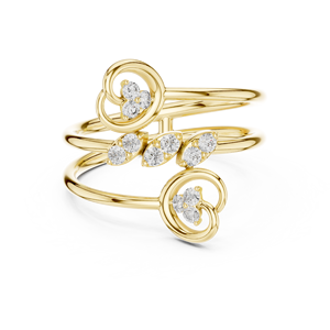 10K <b>Open</b> band adjustable fashion <b>ring</b> - Product Image 6