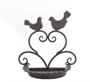 Comedero para pájaros, comederos de pájaros salvajes de Metal resistente para colgar al aire libre, comedero para pájaros exteriores para jardín, patio, decoración de patio trasero, uso - Product Image 3