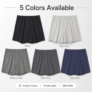 Boxers pour hommes de haute qualité, personnalisables avec logo jacquard, taille élastique, grandes tailles, sous-vêtements et boxers en modal pour hommes - Product Image 4