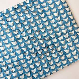 Block Print Cotton Cambric 60X60 Running Fabric Traditional Jaipuri Print Cotton Fabric - Product Image 5