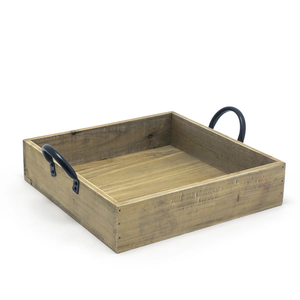 Bandeja de servicio en forma de rectángulo de madera de último diseño para servir vajilla de alta calidad bandeja de servicio de madera para Cena - Product Image 5