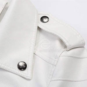 แจ็กเก็ตหนังผู้ชายสีทึบมาใหม่ล่าสุดสไตล์ฤดูหนาว - Product Image 3