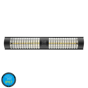 ELCON BH 4000 Calentador Eléctrico Infrarrojo Ergonómico 4000W IP67 Impermeable Negro Aluminio Doble Lámpara 1200mm - Product Image 1