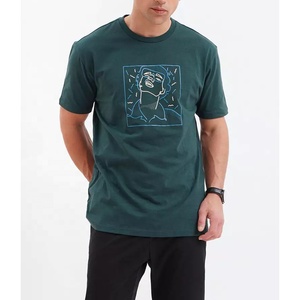 Vente en gros OEM Chemise homme lourde en coton T-shirt surdimensionné T-shirts manches courtes avec logo personnalisé T-shirts de haute qualité pour hommes - Product Image 2
