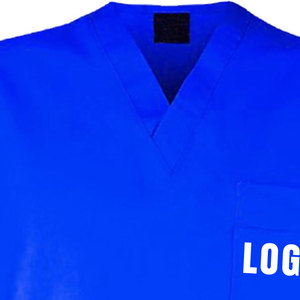 Ensembles d'uniformes d'infirmière à manches courtes Costume de gommage personnalisé Utilisation d'hôpital Tissu tricoté Scrubs médicaux unisexes - Product Image 4