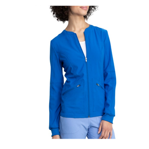 Veste de gommage médical d'hiver confortable vestes avant zippées hôpital femmes sweat à capuche extensible doux utilisation hospitalière veste médicale - Product Image 1