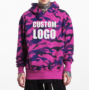 Sudadera con capucha de camuflaje de algodón 100% personalizada para hombre en tejido de rizo suministro OEM - Product Image 5