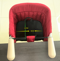 Chaise haute pliable pour bébé et enfant en bas âge, certifiée EN, légère, écologique, empilable et portable