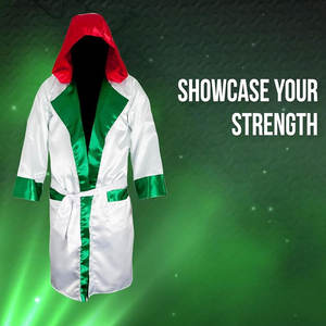 Robes de combat de nouveau style de couleur unie pour la boxe fabriquées au Pakistan vêtements d'arts martiaux à vendre - Product Image 4