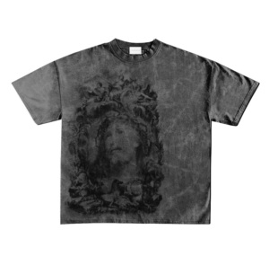 OEM High Quality Acid Wash Tshirt Plain Streetwear Quick Dry Vintage <b>t</b> <b>Shirts</b> Wholesale <b>Black</b> Acid Wash <b>t</b> <b>Shirt</b> Breathable - Product Image 1