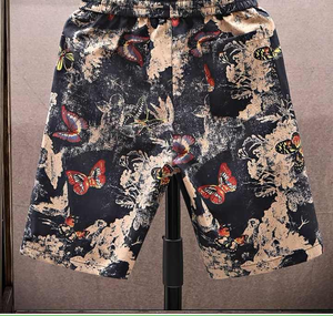 Nouveau short pour homme en toile, design estival, imprimé uni, avec logo imprimé, décontracté, sportif, séchage rapide, logo personnalisé - Product Image 2