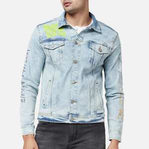 Chaqueta Vaquera de Invierno Personalizada para Hombre, Cortavientos, Ecológica, OEM/ODM, Chaqueta Vaquera de Algodón de Alta Calidad al por Mayor - Product Image 1