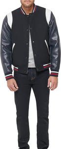 Premium Quality 2025 <b>Varsity</b> <b>Jacket</b> <b>Men</b> Chenille Embroidery Leather Sleeves Custom Baseball Letterman <b>Varsity</b> <b>Jacket</b> For <b>Men</b> - Product Image 2
