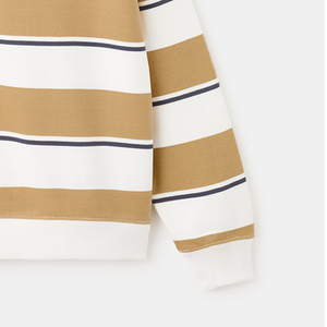 Sweat-shirts décontractés pour garçons à prix avantageux / Sweat-shirt à col rond rayé en mélange de coton pour les acheteurs en gros / Manches longues 2026 - Product Image 4