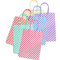 Bolsa de Compras Clásica de Papel Kraft Marrón Impresa Personalizada, Base Gruesa, Asas Retorcidas, Sello Autoadhesivo Digital, Elegante
