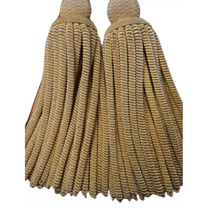 Cinturones de fajas ceremoniales OEM, venta al por mayor, cinturón de faja uniforme, cinturón de cintura dorado y rojo con borlas - Product Image 2