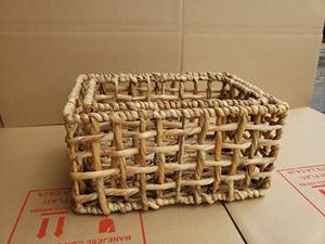 Meilleur ensemble de 2 pièces confortable jacinthe d'eau panier de rangement organisateur pour blanchisserie organisation décoration de la maison - Product Image 6