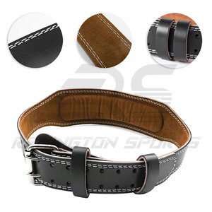 Logo personnalisé Ceinture de musculation en cuir à usage intensif Ceinture de musculation d'haltérophilie - Product Image 2