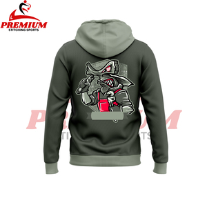 Sudadera con capucha y sudaderas en blanco de alta calidad para hombre Sudadera con capucha con cremallera personalizada Sudadera con capucha holgada de talla grande para hombre - Product Image 2