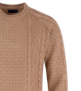 Fabricant de vêtements sur mesure, pulls à col montant pour hommes, couleur unie, surdimensionnés, manches longues, nouveau design tendance, respirant, tricoté, 2025 - Product Image 2