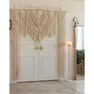 Arco de Macramé para Boda, Elegante Fondo para Boda y Decoración de Pared, Adorno para Puerta, para Uso en Interiores y Exteriores - Product Image 2