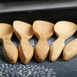 Precio al por mayor 10cm Cuchara de calidad superior Cuchara de especias de té de madera Cuchara Mini cuchara Madera de la mejor calidad de tradebit - Product Image 4