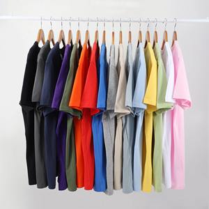 Camiseta de Jersey Estampada de Poliéster/Algodón para Hombre y Mujer, Cuello Redondo, Manga Corta, Color Sólido, Estilo Holgado, Unisex, para Verano - Product Image 1