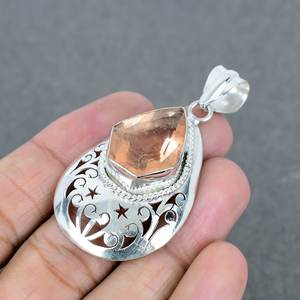 จี้ชุบเงินควอตซ์รูปหมีสไตล์วินเทจอัญมณีหลวมเกรดชั้นนำพร้อมจี้แฟชั่นและเครื่องรางทองเหลืองที่มีค่าที่สุด - Product Image 4