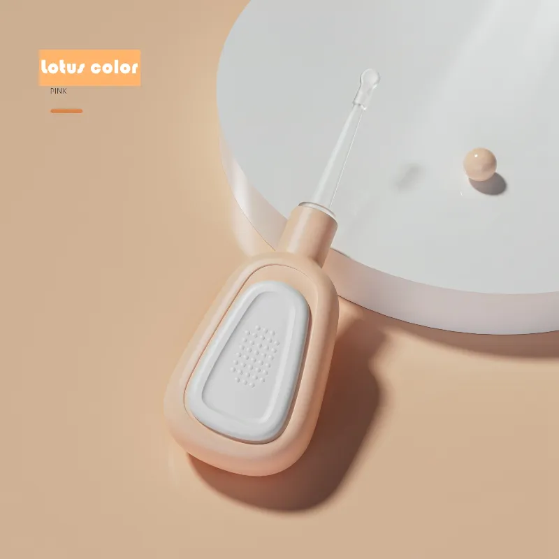 Electric Baby Ear Cleaner With Soft Silicone Smart Visible Ear Spoon Wireless Led Light Visual Ear Wax Cleaner Remover Tool