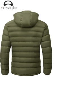 Comfortable and Stylish <b>Winter</b> Warm <b>Coat</b> Thick Outdoor Down Jacket Custom <b>Hooded</b> Bubble Puffer Jacket Men - Product Image 5