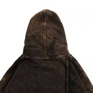 Nueva llegada Pullover Jeans Sudadera con capucha para hombres Casual Jeans Sudadera con capucha con puños acanalados - Product Image 5