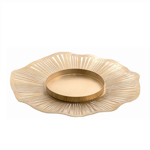Plateau de service sur mesure en métal au design élégant de la meilleure qualité Plateau décoratif de finition nickelé - Product Image 5