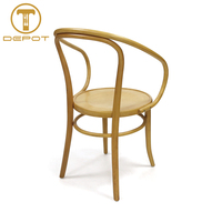 Chaise de salle à manger en bois de style Thonet, fabrication directe d'usine, chaise robuste en bois courbé pour café, restaurant, hôtel, banquet