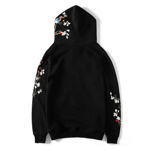 เสื้อฮู้ดผ้าฝ้าย100% ล้วนสำหรับผู้ชายเสื้อฮู้ดปักลายสำหรับฤดูใบไม้ร่วง - Product Image 2