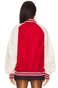 Veste universitaire en satin unisexe personnalisée avec lettres, doublure chaude, matelassée, style baseball, surdimensionnée, logo en tissu, élégante pour l'hiver - Product Image 4