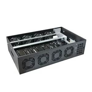 เคสคอมพิวเตอร์8 GPU ระยะห่าง70mm, เคส3070 GPU เงียบสำหรับแท่นขุดเจาะที่บ้าน