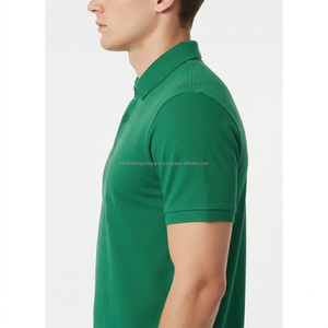 Piqué de Algodón 100% Premium para Fabricantes de Camisetas, Bordado de Logotipo Personalizado, para Hombre, Más de 30 Colores, Transpirable de Alta Calidad - Product Image 3