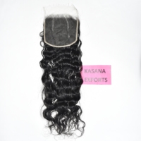 Extensiones de Cabello Humano Remy Virgen 100% Natural HD 6*6 con Cierre, Cabello Indio al por Mayor para Trenzas, Cutícula Alineada
