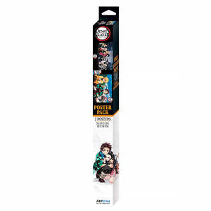 Set de 2 Pósters de Demon Slayer Chibi, Colección de Pósters de Anime - Product Image 5
