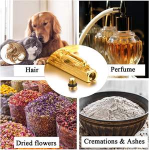 <b>Crucifix</b> <b>gold</b> Urn Necklace for Ashes Stainless Steel Jewelry Memorial Keepsake Urn Lockets Pendant for Men Women Custom Size - Product Image 3